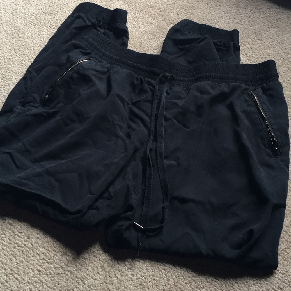 Black joggers with pockets